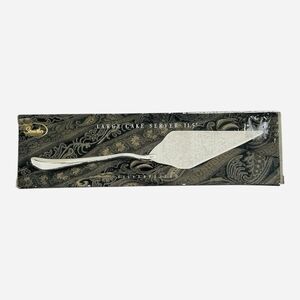 Vintage Studio Silversmiths Silver Plated Kings Pattern Cake Server 11.5in NIB